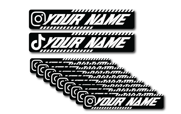Instagram/Tiktok Tag Stickers (Custom Name)